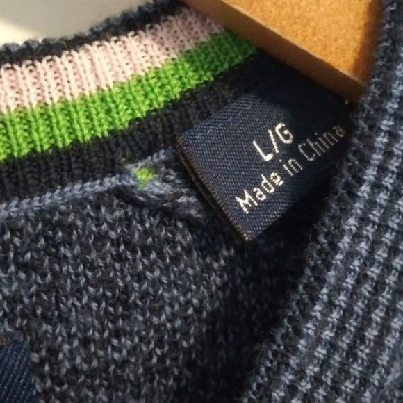 Original Penguin Birdseye Crew Neck Sweater - Deep Navy - Picture 5 of 10